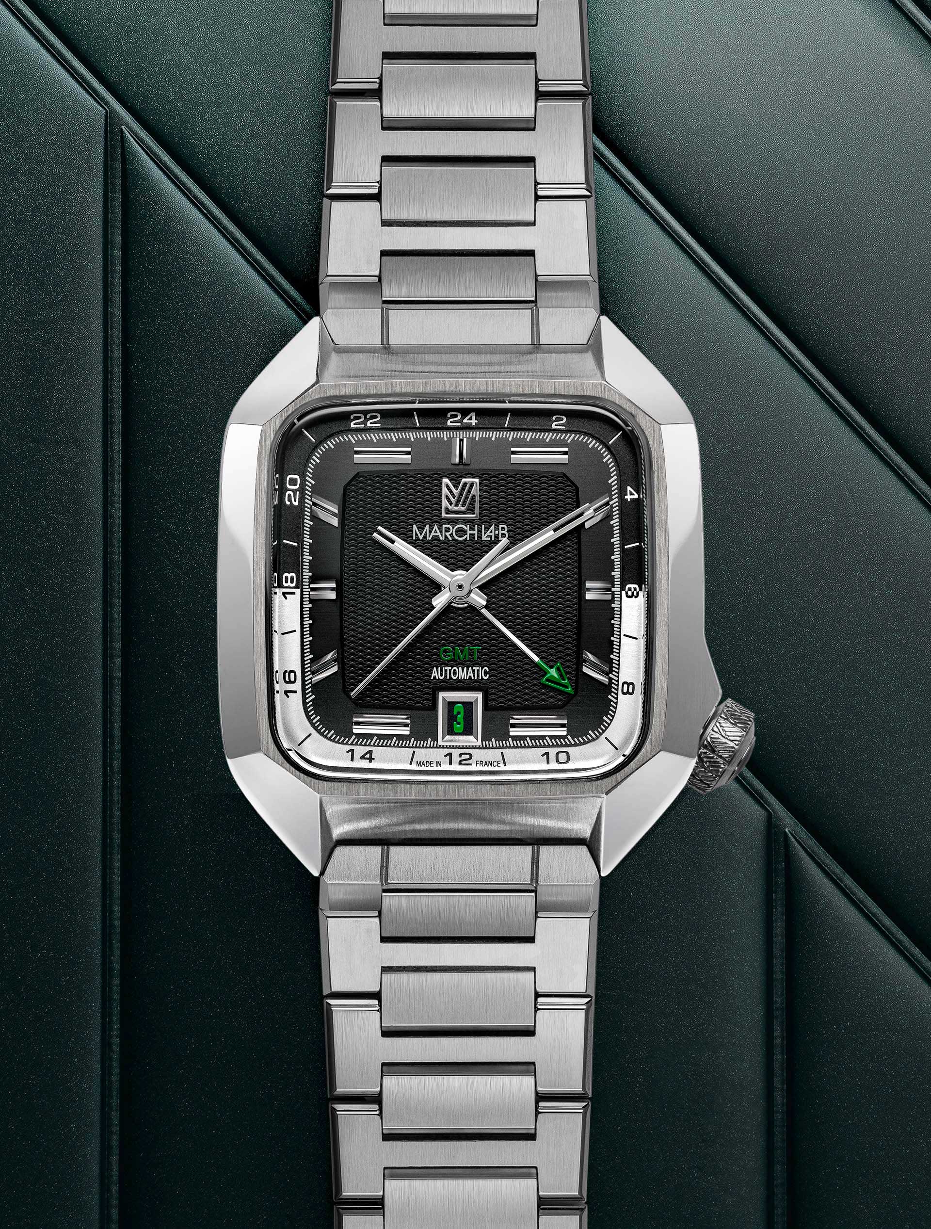 ラリマー B Watch AM2 GMT AUTOMATIC Black – MARCH LA.B