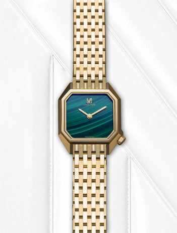 LADY MANSART Malachite Watch