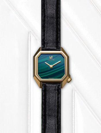 LADY MANSART Malachite Watch