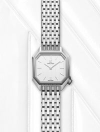 Montre MILADY MANSART Chevrons Blanc