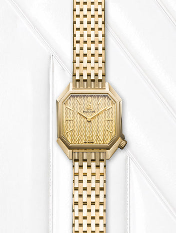 Montre MILADY MANSART Chevrons Or