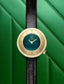 Photo d'une montre pour femme de la marque française March LA.B cadran malachite