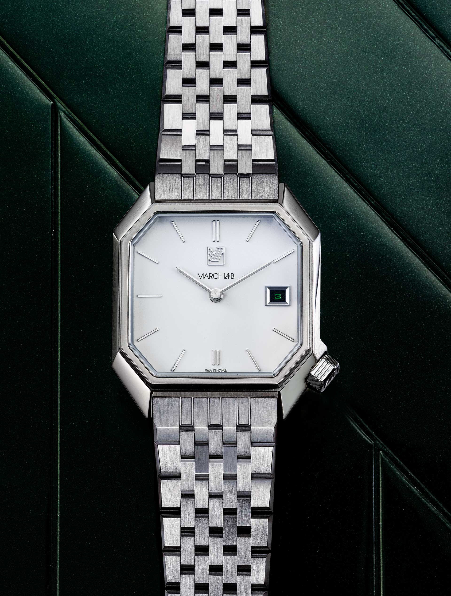 MANSART AUTOMATIC WHITE DATE Watch