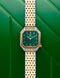  MILADY MANSART Emerald Chevrons Watch 