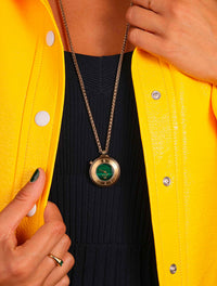 Montre Sautoir LADY VOLANTE Malachite