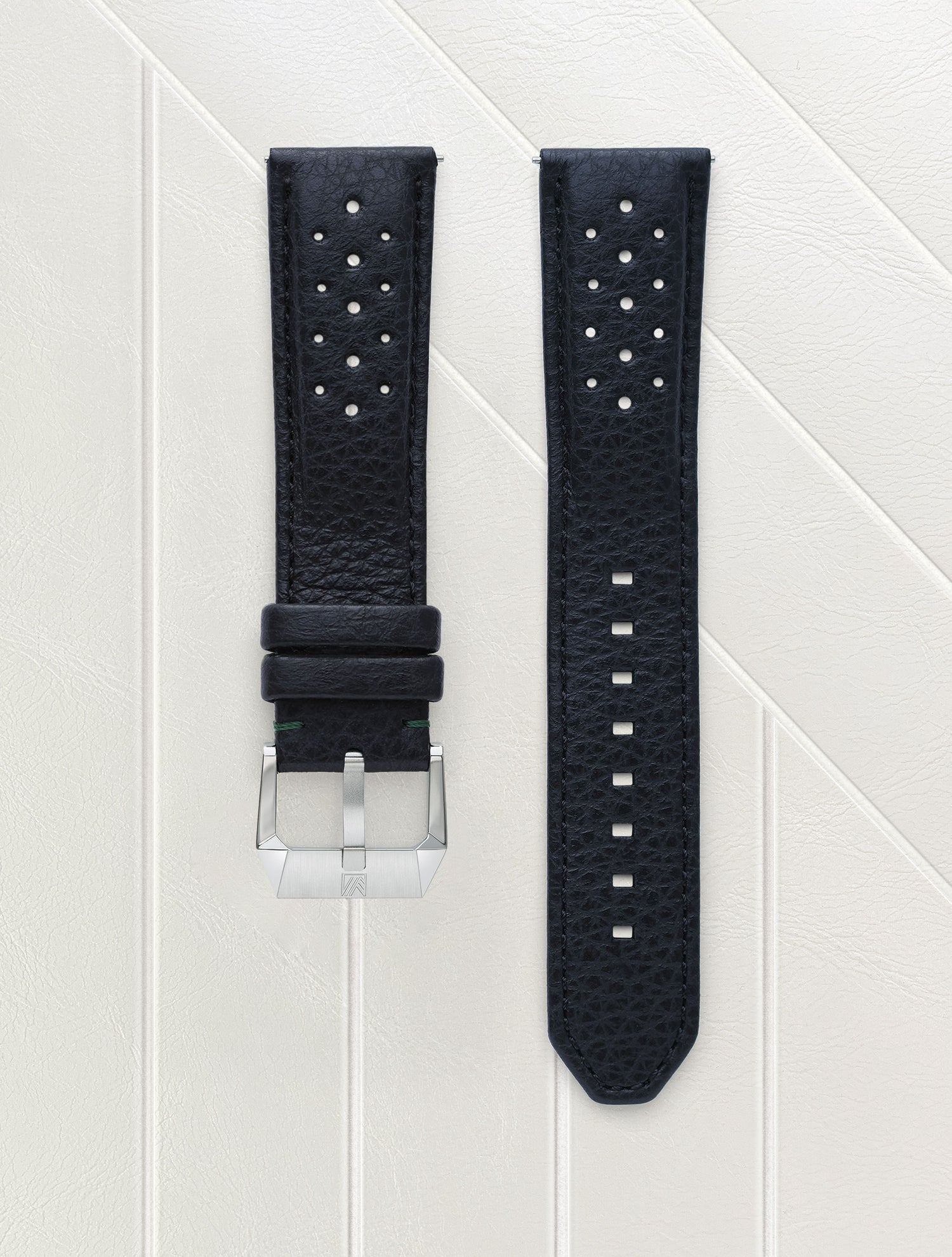 Bracelet De Montre En Cuir Veau Véritable MARCHEL - Boucle Papillon, Luxe, Unisexe, Style SML