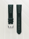 Bracelet Buffle Perforé Vert 20mm
