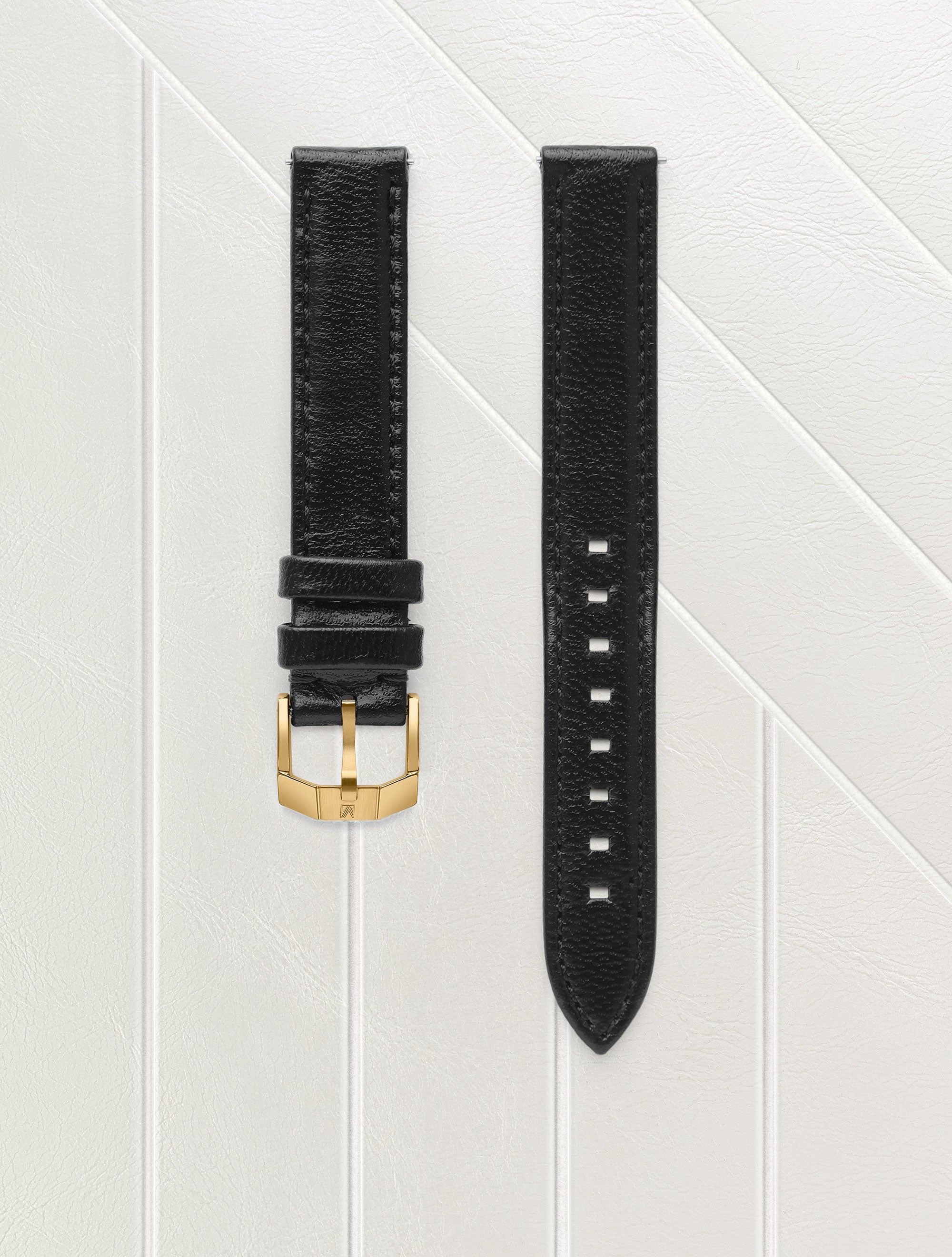 Bracelet Chevreau Noir 14mm