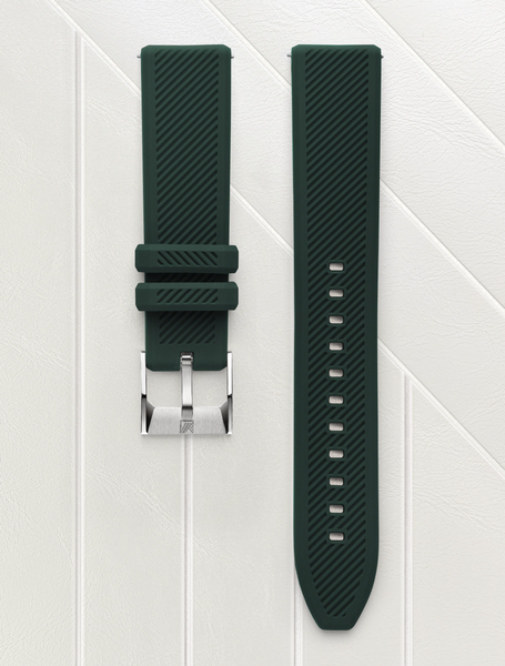 Bracelet Montre Cuir Véritable Vert 20mm - Entrecornes 16mm - Neuf Sans étiquette
