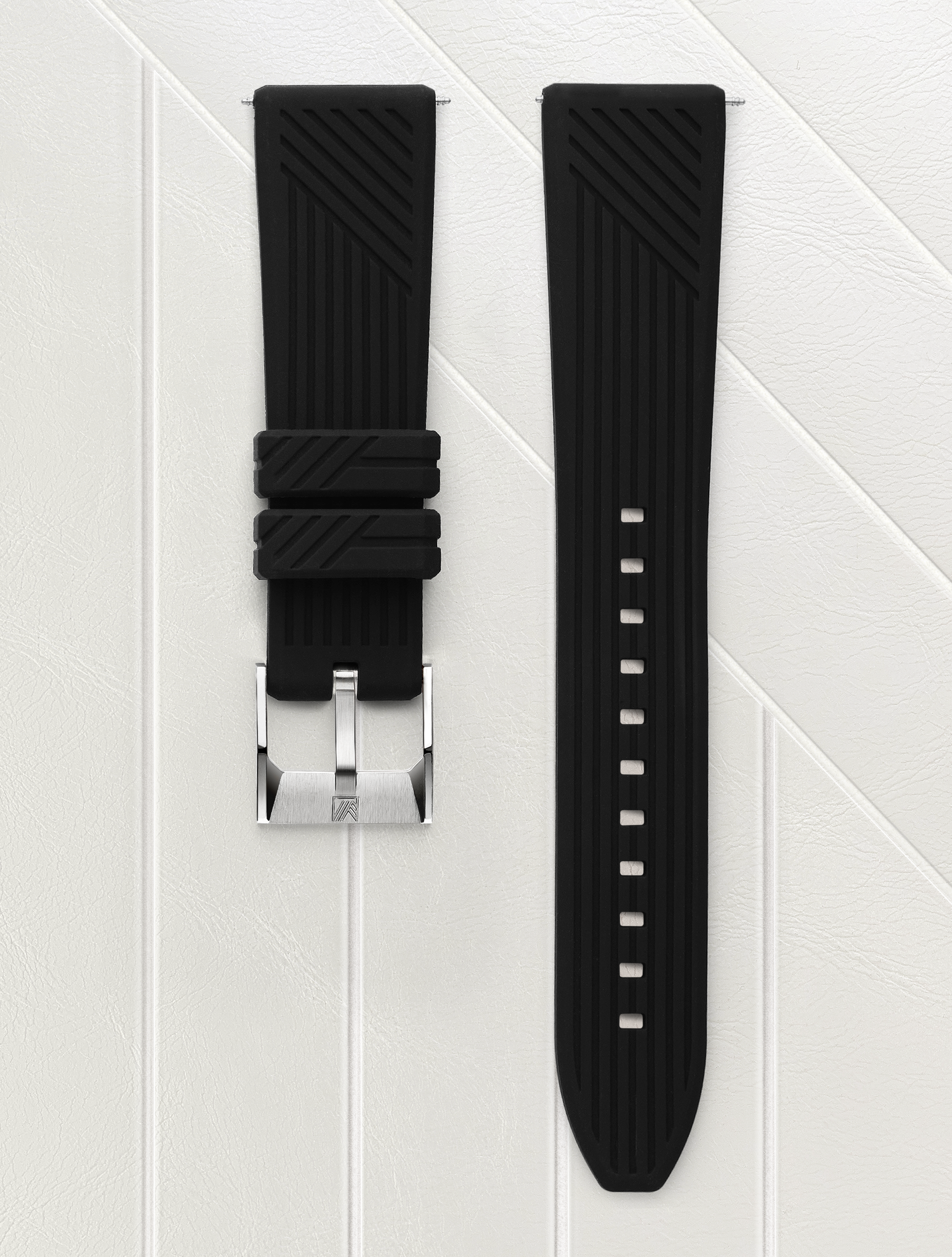 Bracelet Silicone « Signature » Noir 20mm