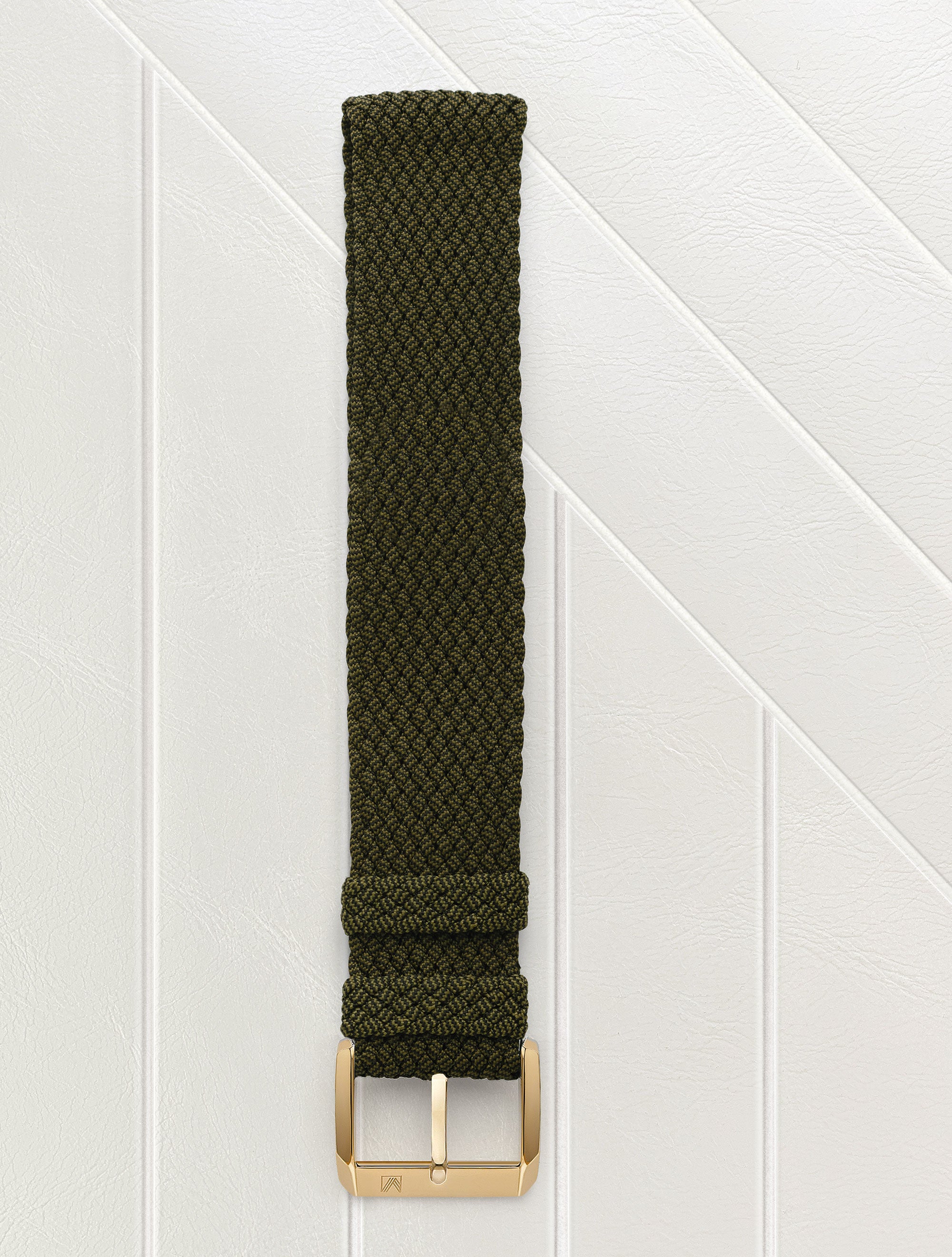 Bracelet Tissus Perlon Kaki 20mm
