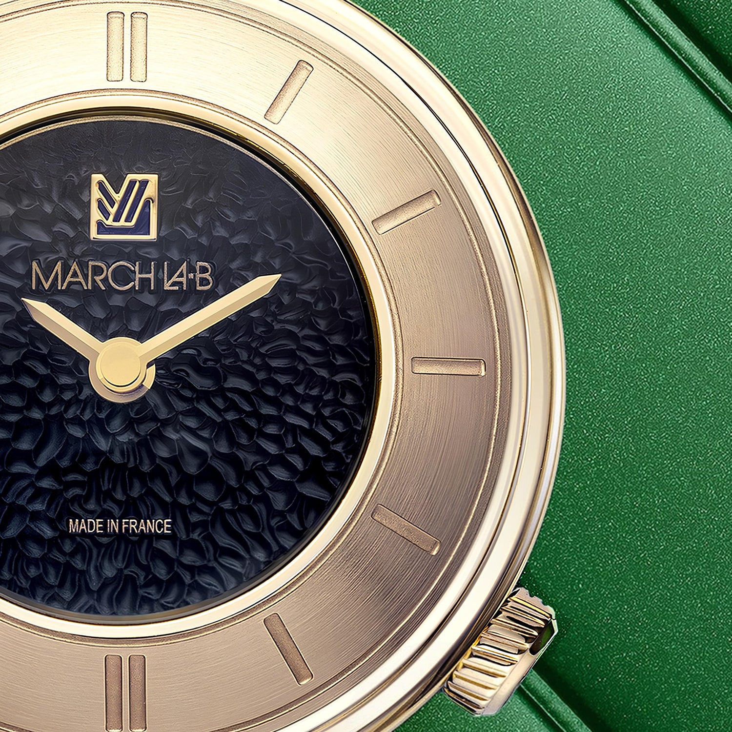 Montre pour femme de la marque française March LA.B cadran caviar suprême