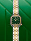LADY MANSART Emerald Tweed Watch 