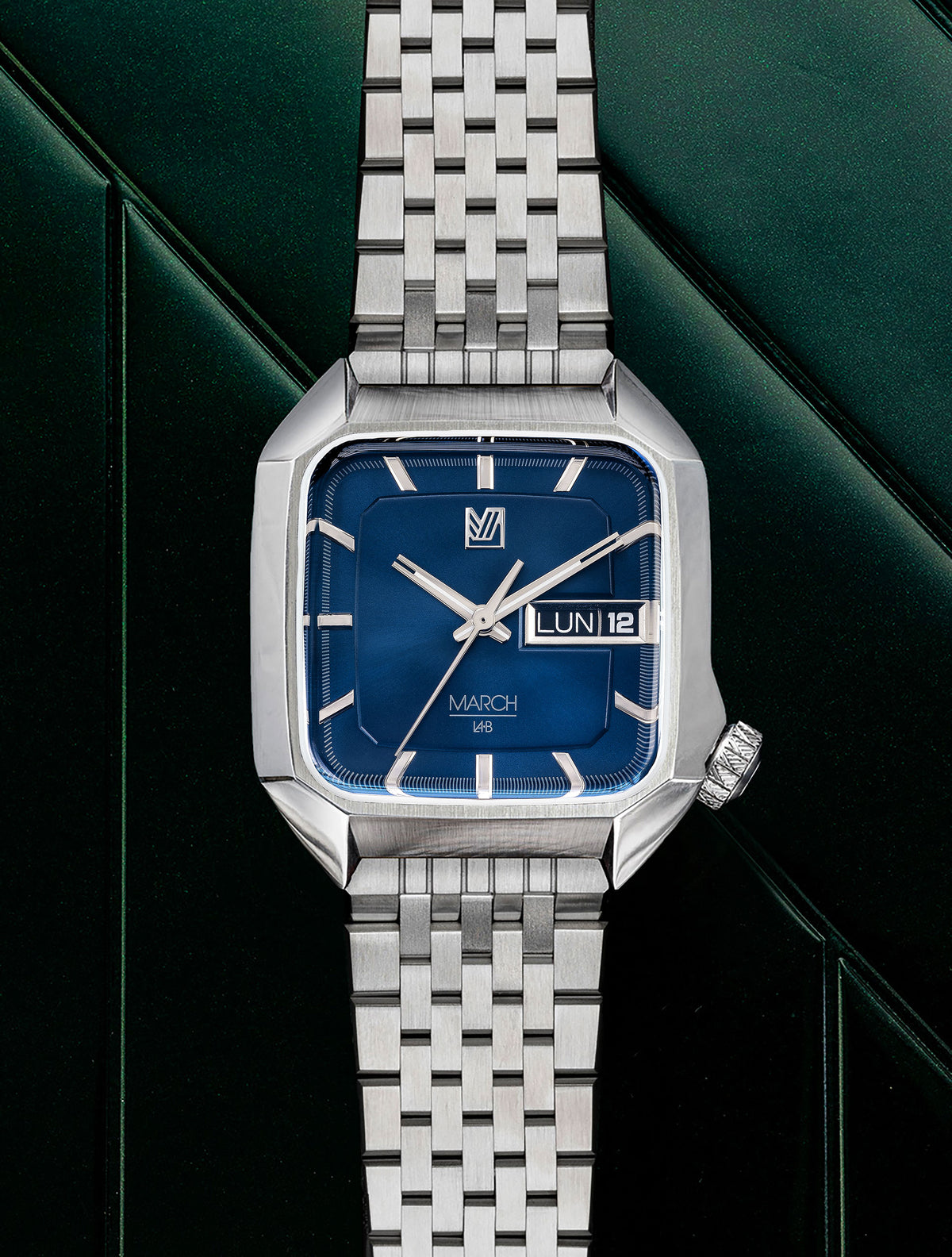 Montre March LAB AM2 ELECTRIQUE Ocean - Boîtier 39 Mm Acier - Étanche 100m - Peu Portée