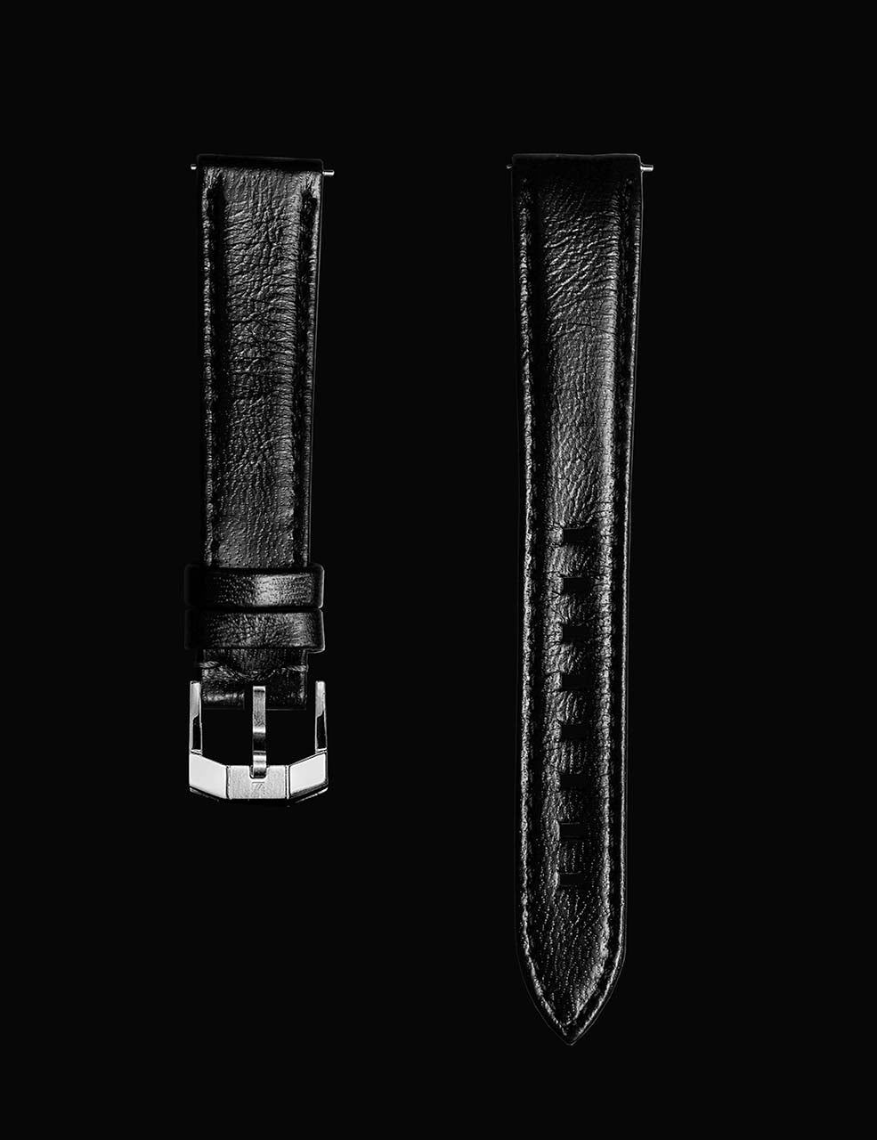 Bracelets Chevreau Noir 16 MM