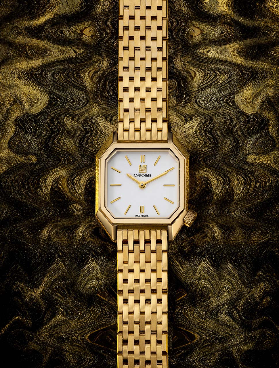 LADY MANSART CONTINENTAL 18K GOLD Watch MARCH LA.B