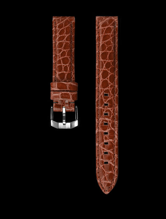 Bracelets Alligator Marron 14 MM