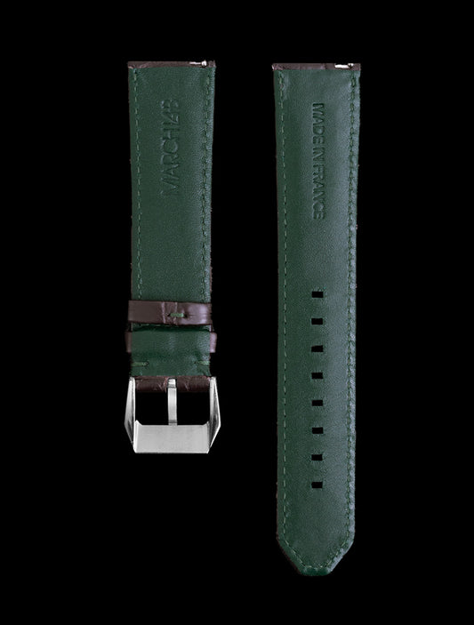 Bracelets Alligator Marron 22 MM