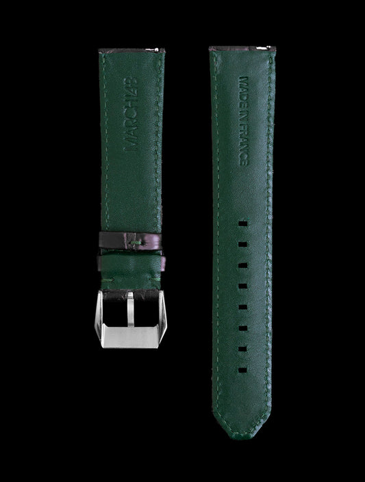 Bracelet Cuir véritable Ardillon pour montre Noir 22 mm Bracelet Cuir véritable Ardillon pour montre Noir 22 mm