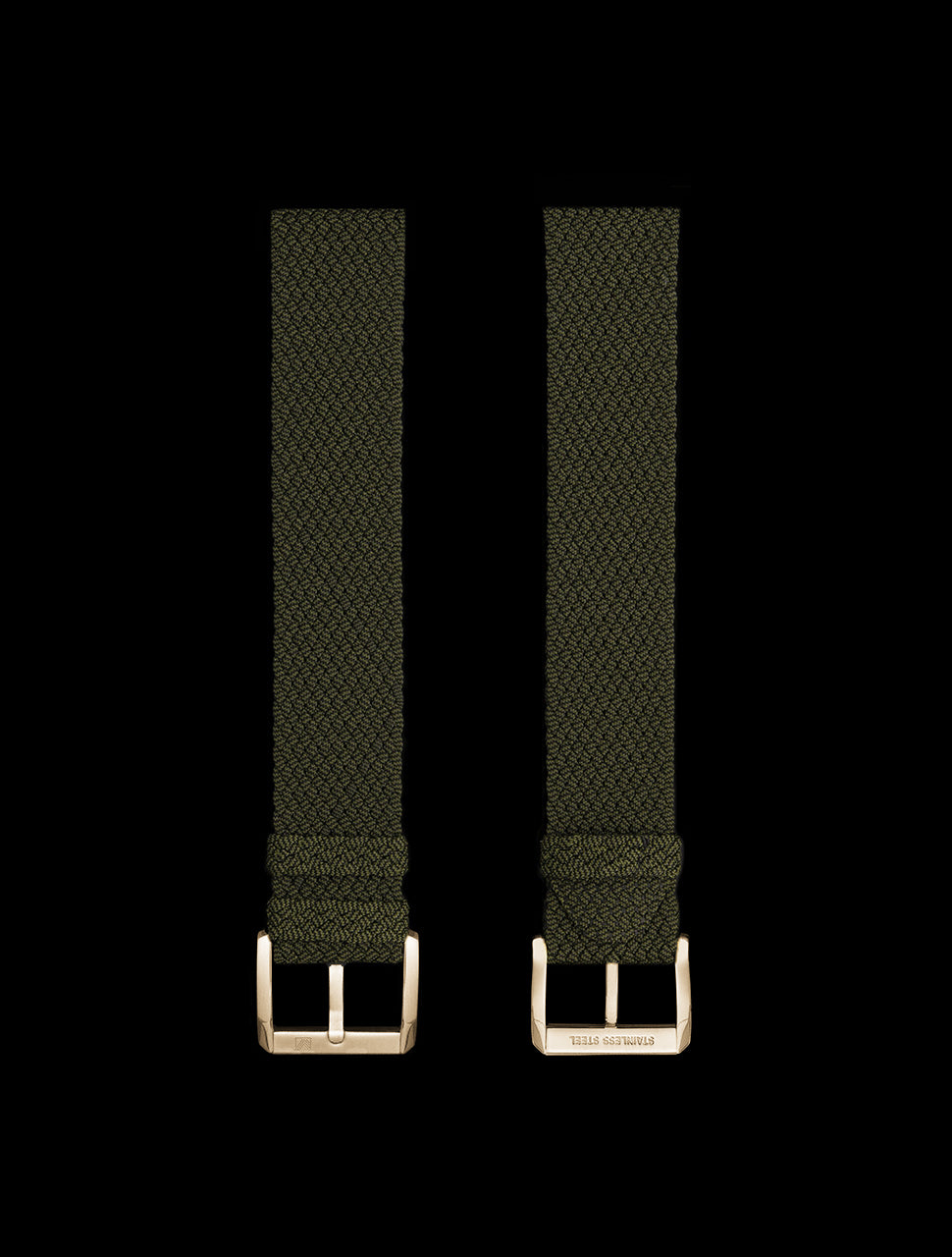 Bracelets Tissus Perlon Kaki 20 MM